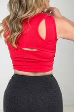 Load image into Gallery viewer, &quot;Alex&quot; White Birch Sleeveless Ribbed Knit Bralette - Passion of Essence Boutique
