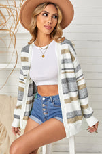 Load image into Gallery viewer, Colorblock Open Front Cardigan - Passion of Essence Boutique
