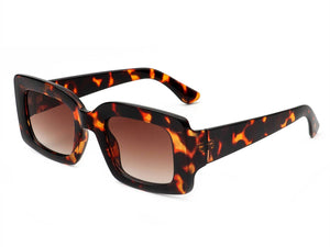 Retro Square Vintage Bold Brown Fashion Sunglasses - Passion of Essence Boutique