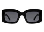 Load image into Gallery viewer, Retro Square Vintage Bold Black Fashion Sunglasses - Passion of Essence Boutique
