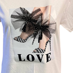 Love Stepping Heel Tee Shirt Custom Design - Passion of Essence Boutique