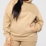 Load image into Gallery viewer, Tan Boyfriend Oversized Hoodie - Passion of Essence Boutique
