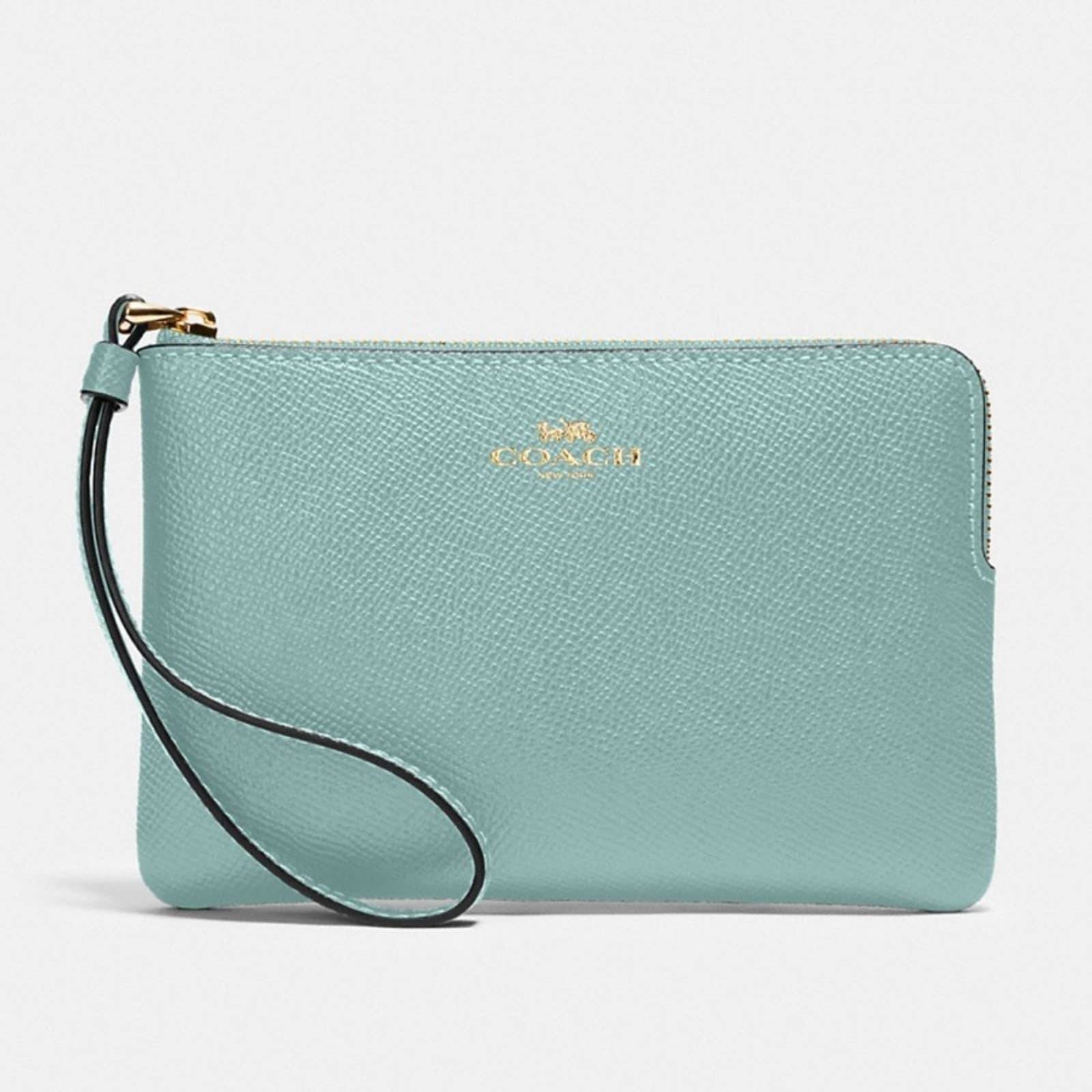 Coach Corner Zip Wristlet