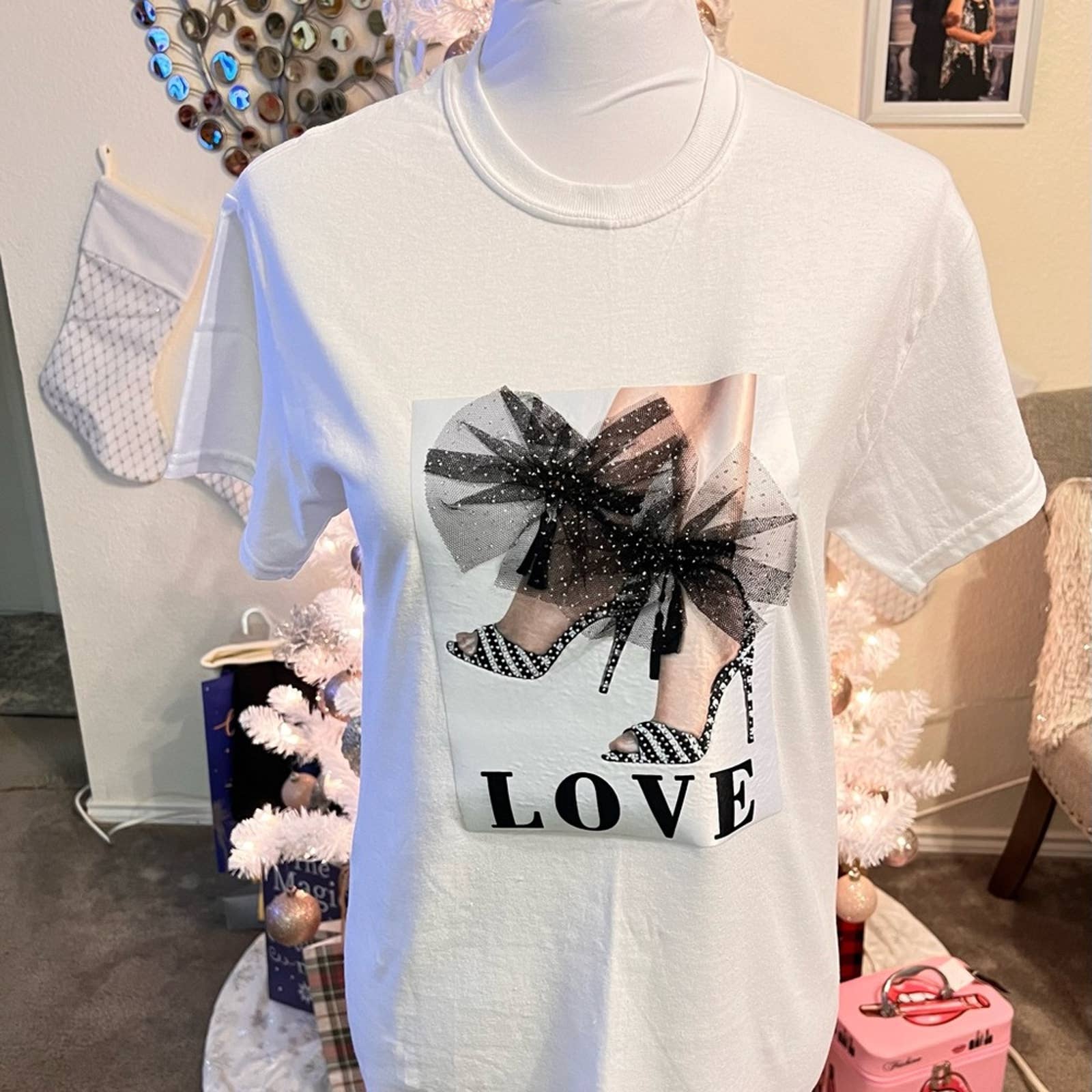 Love Stepping Heel Tee Shirt Custom Design - Passion of Essence Boutique