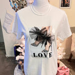 Load image into Gallery viewer, Love Stepping Heel Tee Shirt Custom Design - Passion of Essence Boutique
