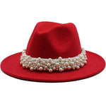 Load image into Gallery viewer, Pearl Stretch Band For Fedora Hats - Passion of Essence Boutique
