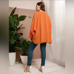 Load image into Gallery viewer, Plus Solid Batwing Sleeve Blouse - Passion of Essence Boutique

