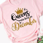Load image into Gallery viewer, It&#39;s the Queen&#39;s Birthday in December Tee-Shirt - Passion of Essence Boutique
